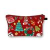 Bolsas de Navidad Nueva Bolsa de Cosméticos Navideña para Niños Bolsa de Tocador de Dibujos Animados Bolsa de Almacenamiento Estampada