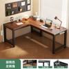 Mesa de Canto com Estante Integrada Mesa de Computador Quarto Mesa de Maquiagem Doméstica para Meninas Mesa de Estudo para Escritório em L