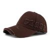 Buraco Batalha Dano Vento Perímetro Cabeça Grande Aumento Brim Ampliado Mostrando Rosto Pequeno Beisebol Boné Mulheres Hard Top Protetor Solar Cap Homens