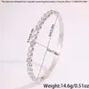 Moda Europea y Americana Pulsera de Acero de Titanio que No se Desvanece para Mujer, Diseño Simple con Puntos, Pulsera Incrustada con Diamantes, Joyería Ecológica de Alta Calidad