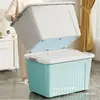 Caja de Almacenamiento Engrosada de Plástico Caja Organizadora Extra Grande Caja para Guardar Juguetes Caja para Ropa Cesta de Almacenamiento Artefacto de Almacenamiento para el Hogar