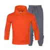 Suministro directo de fábrica otoño e invierno marca de moda para hombre suéter traje de suéter para hombre con capucha suéter más terciopelo para parejas suéter de color liso