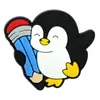Nuevo Pingüino de Dibujos Animados Accesorios Planos para Joyería Accesorios para el Cabello Bolsas Fundas para Teléfono Móvil Accesorios DIY Parche Suave de PVC Lindo