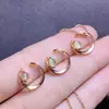 Pingente de Olho de Gato Verde Dourado Natural em Prata S925, Pedra Principal 4*4mm Fornecimento Direto da Fábrica Venda Quente Transfronteiriça
