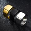 Accesorios populares transfronterizos anillo de fundición 316 anillo retro para hombre tablero de luz moderno anillo para hombre anillo de pareja de acero inoxidable