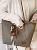 Bolso Retro de Gran Capacidad para Mujer 2025 Otoño Nueva Moda Color Contraste Hombro Axila Bolso Tote Casual para Ir al Trabajo