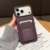 Adequado para Iphone18Promax Suporte com Porta-Cartão Trapezoidal Capa de Celular Apple 17Pro Inserção de Cartão 16 Capa Protetora