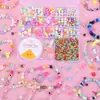 Brinquedos Educacionais DIY Artesanais com Contas para Crianças Meninas Usam Contas Treinamento de Concentração Material para Pulseira Colar de Joias
