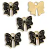 Colgante Pequeño de Esmalte de Colorido Lazo Estilo Coreano Estilo Ins Joyería Collar Pulsera Pendientes Materiales para Manualidades Multicolor U104