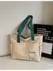 Bolso Tote Simple de Hombro de Gran Capacidad Nuevo 2025 Transfronterizo Bolso de Mano para Estudiante Lona para Viajero Bolso Grande Versátil para Mujer