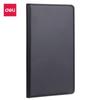Deli 7903 bloc de notas de negocios oficina cuaderno de cuero 48K Cuaderno PU 175*95mm80 hojas/Libro