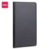 Deli 7903 Cuaderno de Negocios Cubierta de Cuero para Oficina Cuaderno 48K Cuaderno de PU 175*95mm 80 Hojas Almacén Lightning