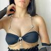 Europeu e americano venda quente gota de água diamante peito cadeia verão sexy flor de strass pingente de corpo cadeia chain06
