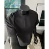 Camiseta de manga corta transpirable de secado rápido con protección solar para hombre, top tipo camiseta de manga corta de malla con inserciones de seda helada de tacto fresco para verano