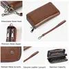 Bolso de Mano Clutch de Cuero Genuino Transfronterizo de Gran Capacidad con Múltiples Ranuras para Tarjetas Billetera Larga de Negocios de Gama Alta Billetera de Cuero para Hombre