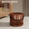 Balde para pediluvio balde de madera con temperatura constante y eliminación del frío doméstico portátil caliente madera maciza engrosado elevado masaje cuenca para pediluvio