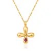 Collar con colgante de girasol bañado en oro de 18 quilates para mujer, cadena para la clavícula con circonita de estrella hueca, joyería de moda y sencilla estilo ins