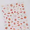 Pegatinas para Uñas de Atmósfera Navideña Color Crema Vintage Ts-3865 Infantil Dopamina Dibujos Animados Serie Navideña