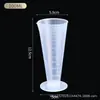 Taza Medidora con escala plástico grado alimenticio cubo medidor especial para tienda de té de leche gran capacidad cilindro medidor para hornear submedidor ml taza medidora