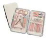 Conjunto de Cortadores de Unha de Aço Inoxidável Rose Gold Cortador de Unha Transfronteiriço Conjunto de 18 Peças Ferramentas de Manicure Doméstica Pronto para Entrega