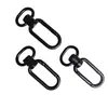 Venta Directa de Fábrica de Hebillas Decorativas para Bolsos de Aleación de Zinc de Gama Media y Alta, Hebilla Gancho Negra por Electroforesis, Hebilla Cola de Perro, Llavero