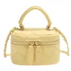 Bolsa Pequeña Mini Nueva de Verano para Mujer 2025 Acolchada con Cadena y Llave Bolso de Mano Moderno Versátil Bolso Cruzado