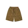 Sanhomme Verão Estilo College Americano Marca Tendência Shorts Listrados Desgastados Unissex Calça de Moletom Solta Cinco Pontos 2163
