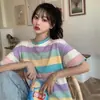 Camiseta Holgada de Manga Corta para Mujer con Estampado de Cangrejo de Cinco Trazos, Nueva Camiseta Básica Casual de Verano para Dama, Top Talla Plus para Estudiantes