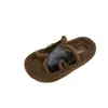 Sandalias Versátiles de Suela Gruesa con Dedos Abiertos Retro que Aumentan la Altura Abiertas en los Dedos para el Hogar Casual Tendencia de Correa Única Pantuflas Peludas para Mujer Otoño Invierno