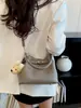 Bolso de Mano de Oficina de Alta Gama de Moda con Cierre de Patrón Lichi Retro, Bolso de Hombro a la Moda, Bolso Cruzado Tipo Cubo Versátil y Elegante