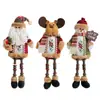 Natal Transfronteiriço Velho Homem Boneco de Neve Rena Pernas de Contas Boneca de Natal Boneca de Natal Decoração de Natal