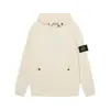 Chamarra Sudadera Cross-Border Ston Stone con Parche de Brújula Bordado 26Ss Chamarra con Capucha de Felpa de Color Sólido con Bolsillo Lateral