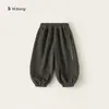Bangxuan Huzhou Zhili Ropa Infantil Pantalones Infantiles Color Sólido Pantalones Casuales para Niños Pequeños Pantalones de Chándal Sueltos para Bebé Pantalones Deportivos para Niños