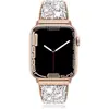 En Stock Correa de Metal con Incrustaciones de Diamantes Swarovski para Apple Watch Adecuada para Apple Watch Series 11, Correa de Reloj para Mujer