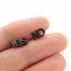 Novos Brincos de Aço Inoxidável para Comércio Exterior, Folha de Bordo Cortada, Árvore da Vida, Brincos Pequenos Simples e Versáteis de Personalidade em Estoque