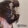 Pinza de garra grande estilo vintage para mujer 2026, pinza de tiburón de felpa de alta gama para otoño e invierno, accesorio versátil para el cabello para la parte posterior de la cabeza