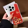 Funda Creativa Baifuma de Arena Movediza Adecuada para Funda de Teléfono Apple 17 Pro Max, Huawei Mate 80, Xiaomi 17 con Correa