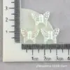 Accesorios de Resina Pegamento Blanco Material de Galvanoplastia Ab Fantasía Una Palabra DIY Accesorios para el Cabello Funda de Teléfono Móvil Parche de Pinza de Mariposa Venta al por Mayor