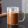 Copo Medidor de Vidro Copo de Leite Caneca Doméstica para Café da Manhã Espessado Resistente ao Calor Copo para Micro-ondas de Cozinha para Assar