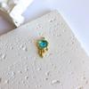 [Sueño Líquido] Colgante de aleación semicírculo Luz de Luna de Hada collar pulsera aretes accesorios de joyería DIY