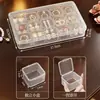 Caja de Almacenamiento para Joyería para Pendientes, Colgantes, Accesorios, Cadenas Largas y Cadenas de Cuentas; Protección de Color Duradera, Ultra Transparente y Transparente, Caja de Diseño Sencillo