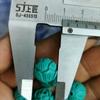 La segunda generación de turquesa azul Xiangyun cuentas de nube trasera accesorios de turquesa gota de agua camiseta llavero con cuentas patrón trasero cuentas joyería