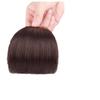 Peruca com Franja Comic Bangs Cabelo Liso Natural na Frente para Mulheres Franja Falsa Invisível Fio de Pesca Franja de Ar Qi Peruca