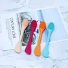Cepillo de Silicona de Doble Cabeza para Mascarilla Facial Suave Herramientas de Maquillaje para Spa Cepillo para Mascarilla de Barro Cepillo Limpiador