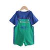 Overol de Verano para Niños Chenma Conjunto de Dos Piezas de Camiseta Delgada y Shorts Estilo Coreano para Niños Pequeños Estilo Moderno Coreano