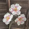 3 Cabeças de Flores Artificiais de Tulipa Tulipas Artificiais Sorriso Aberto Impressas em 3D Flores de Casamento Arranjo de Flores para Salão de Casamento
