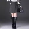 Falda irregular de línea A adelgazante de cintura alta para mujer, nueva moda versátil de otoño 2026, falda plisada, falda de paraguas gris