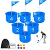 Set exclusivo de tees y pelotas de golf transfronterizo para juegos interactivos entre padres e hijos, portátil para práctica al aire libre y en interiores en el patio trasero