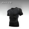 Roupa de Fitness de Alta Elasticidade para Homens, Impressa em Tela, Transfronteiriça, Sci-Fi, Justa, de Secagem Rápida, para Basquete, Corrida, Manga Longa e Curta, com Estampa