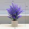 Novo bonsai nórdico para mesa de casa, sala de estar, decoração de flores artificiais, ornamentos, simulação de flor de lavanda roxa em vaso, atacado